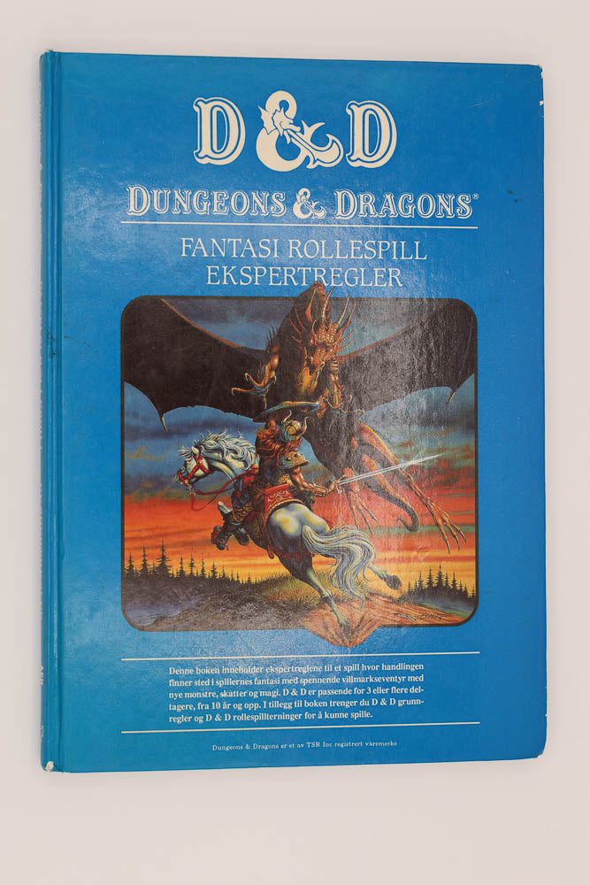 D&D Ekspertregler hardcover rulebook. Norwegian. Norway.