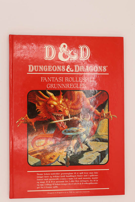 D&D grunnregler hardcover rulebook. Norwegian. Norway.