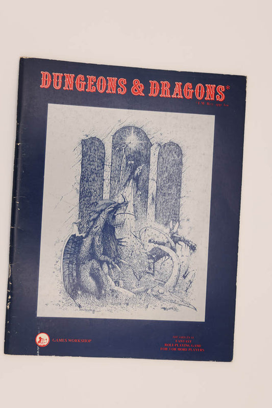 D&D rulebook. Blue back. Games Workshop. English. UK