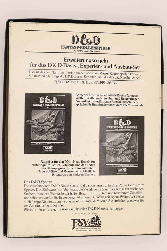 D&D Master set. German. Germany.