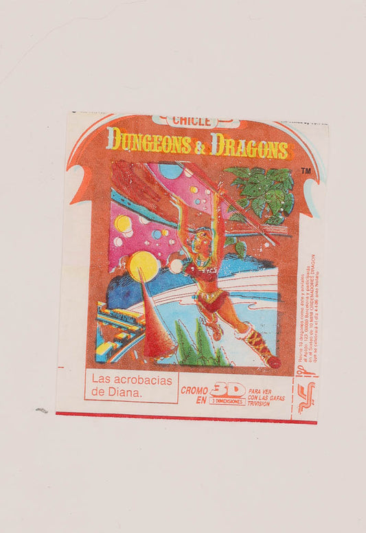 D&D cartoon chewing gum wrap. 1985.