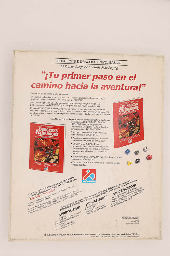 D&D Reglas Nivel Basico 1. Spanish. Spain