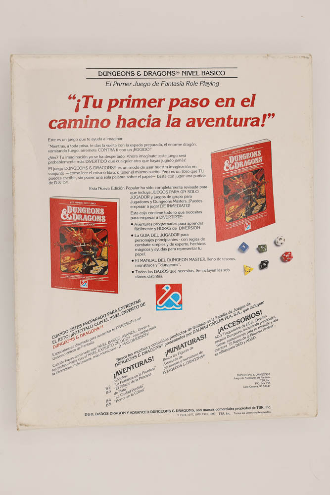 D&D Reglas Nivel Basico 1. Spanish. Spain